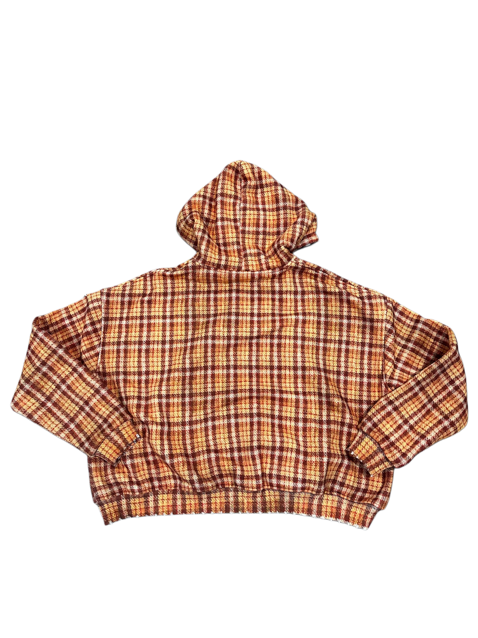Honey Plaid Zip-up
