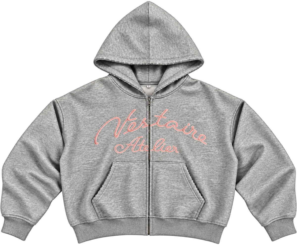 Coral Signature Zip-up
